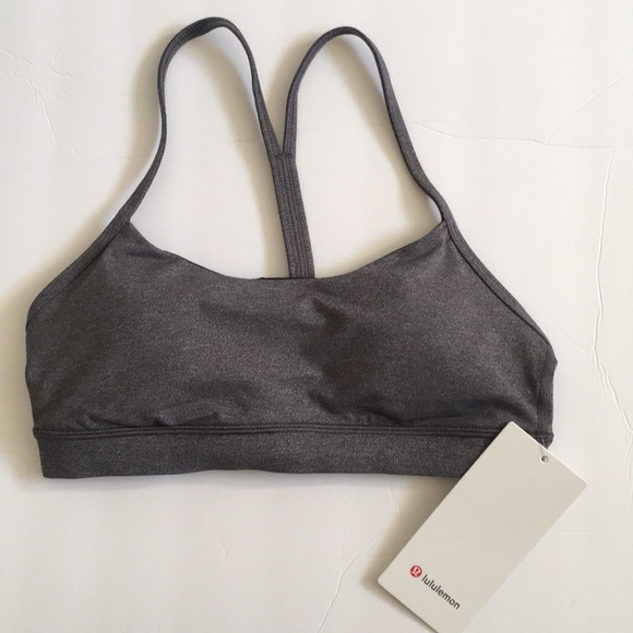 lululemon athletica Other - Lululemon Flow Y Bra Luxtreme Heathered Black